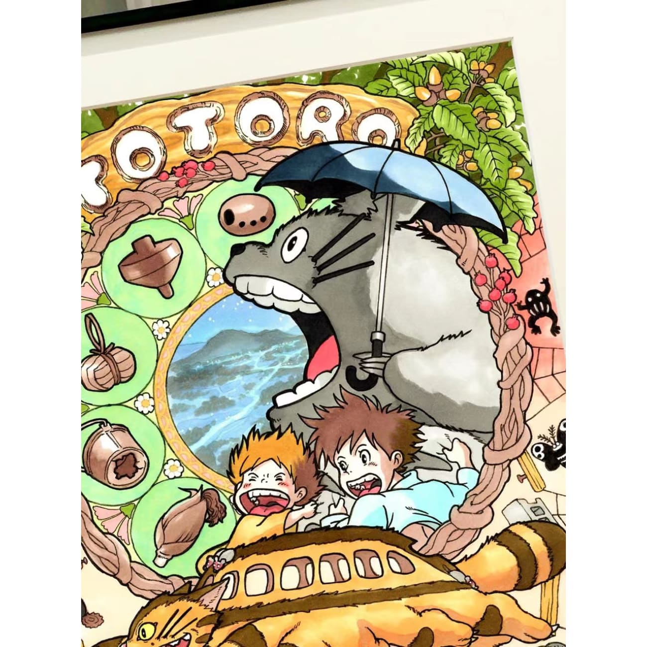 Xing Kong Studio - My Neighbor Totoro Poster Frame