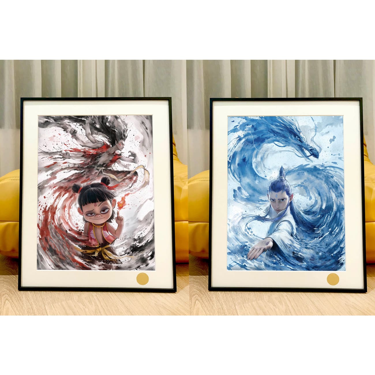 Xing Kong Studio - Ne Zha / Ao Bing Poster Frame