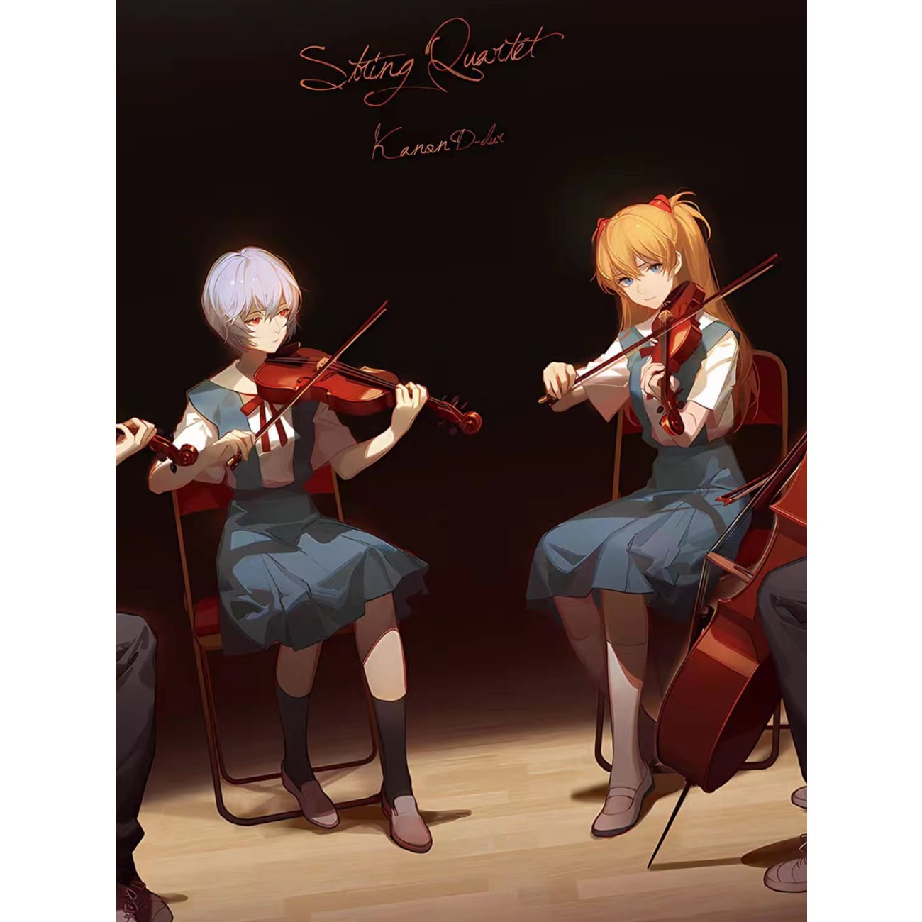 Xing Kong Studio - Neon Genesis Evangelion String Quartet Poster Frame