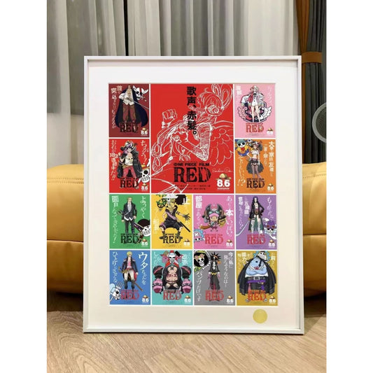 Xing Kong Studio - One Piece 25th Anniversary Red Poster Frame 