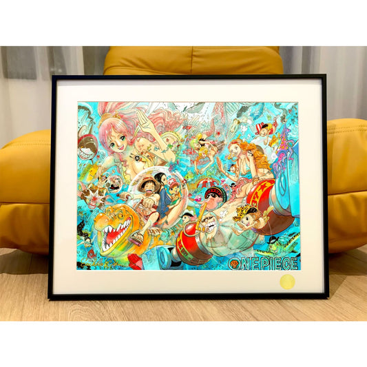 Xing Kong Studio - One Piece Fish-Man Island Charaters Poster Frame