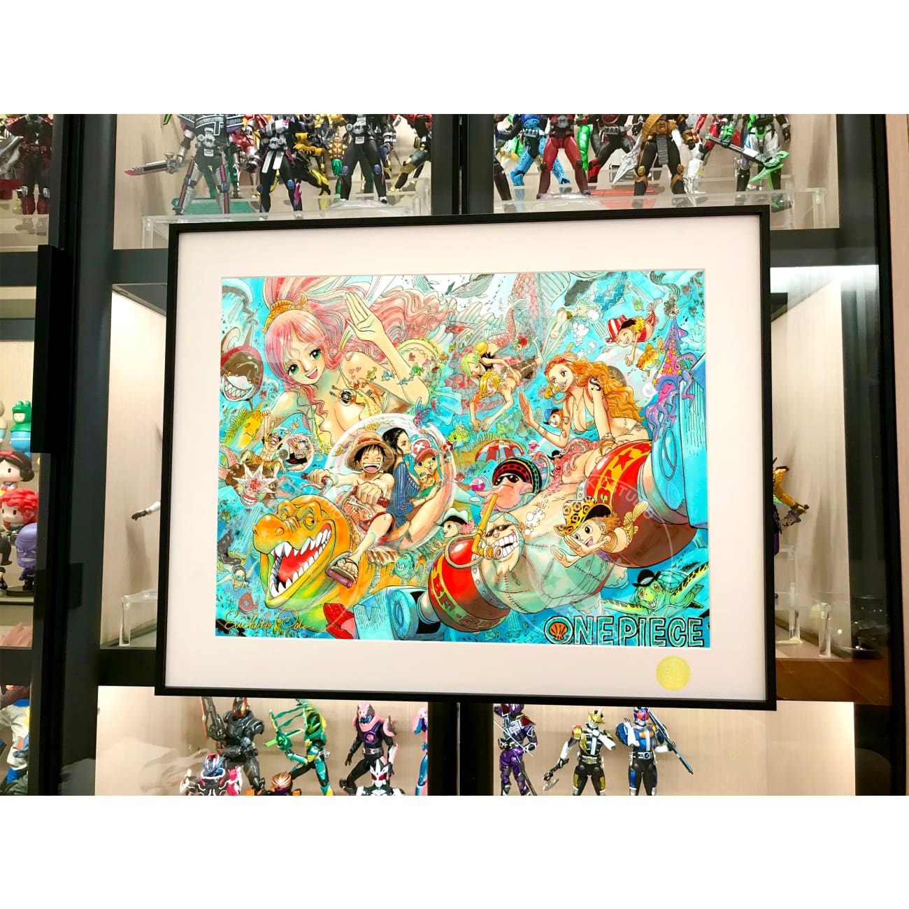 Xing Kong Studio - One Piece Fish-Man Island Charaters Poster Frame