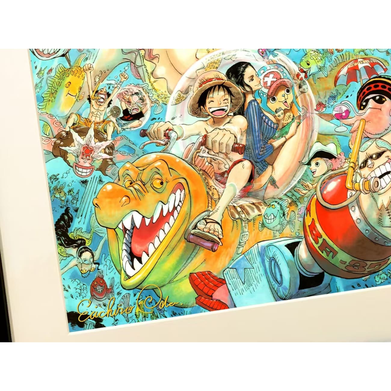 Xing Kong Studio - One Piece Fish-Man Island Charaters Poster Frame