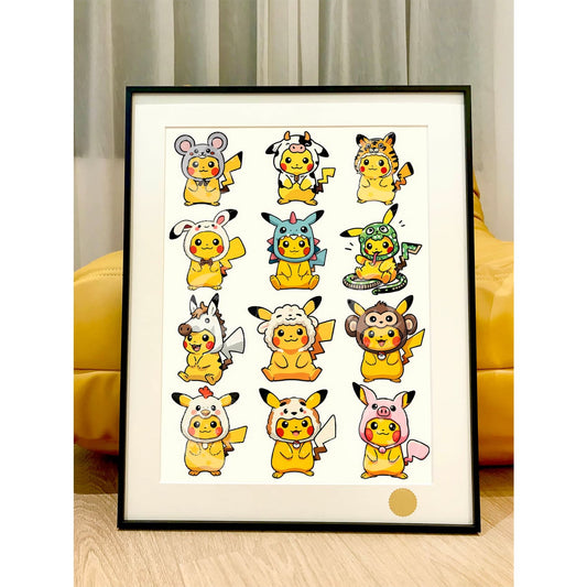 Xing Kong Studio - Pikachu Chinese Zodiac Ver. Poster Frame