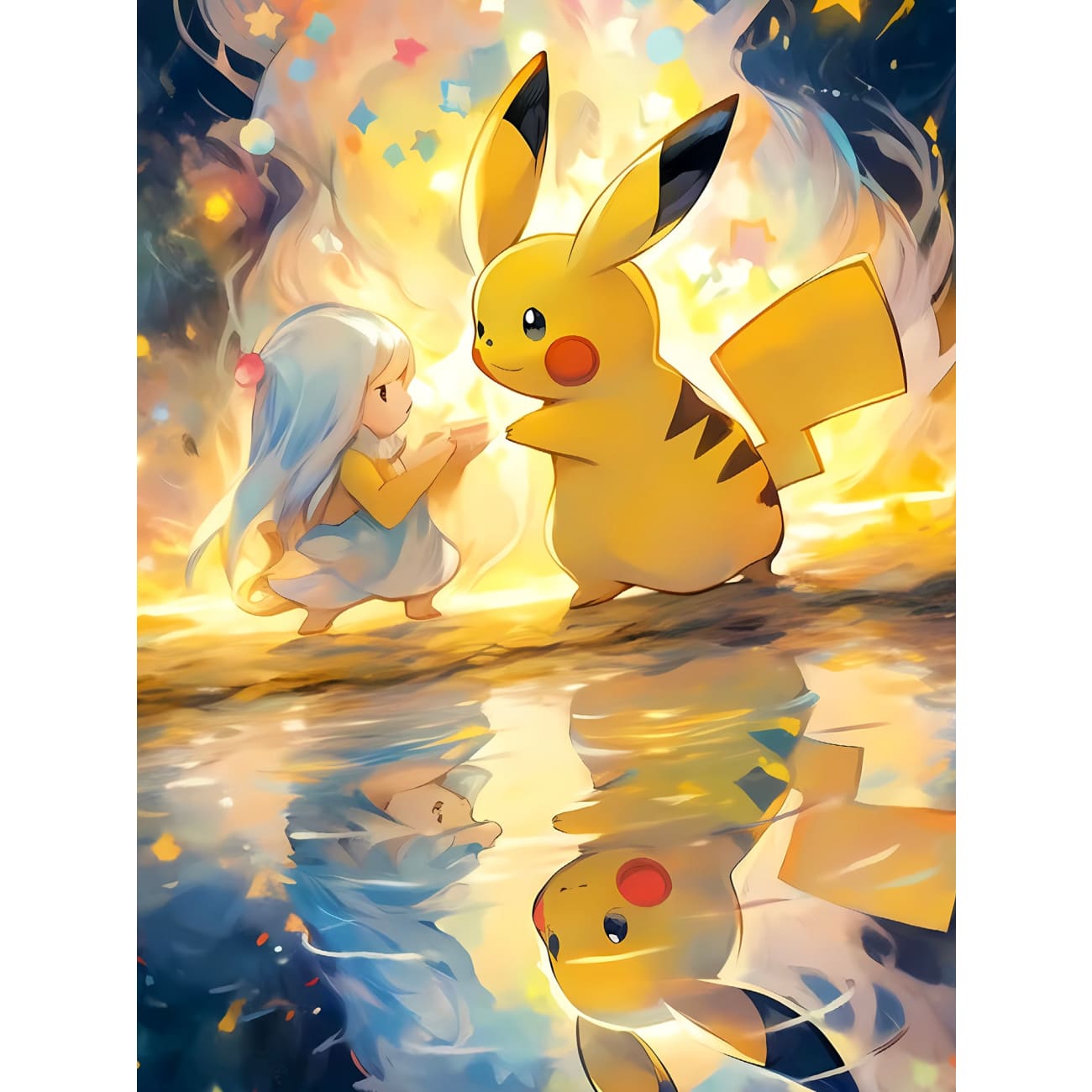 Xing Kong Studio - Pikachu Pick The Stars Poster Frame