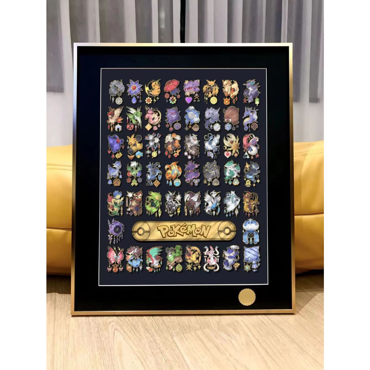 Xing Kong Studio - Pokemon Badges Poster Frame