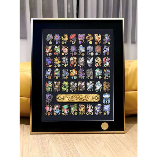 Xing Kong Studio - Pokemon Badges Poster Frame