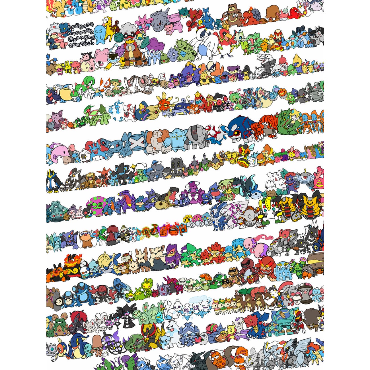 Xing Kong Studio - Pokemon Collection Poster Frame