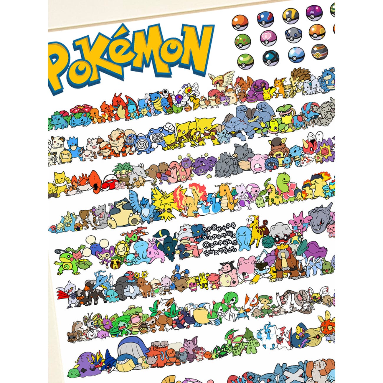 Xing Kong Studio - Pokemon Collection Poster Frame