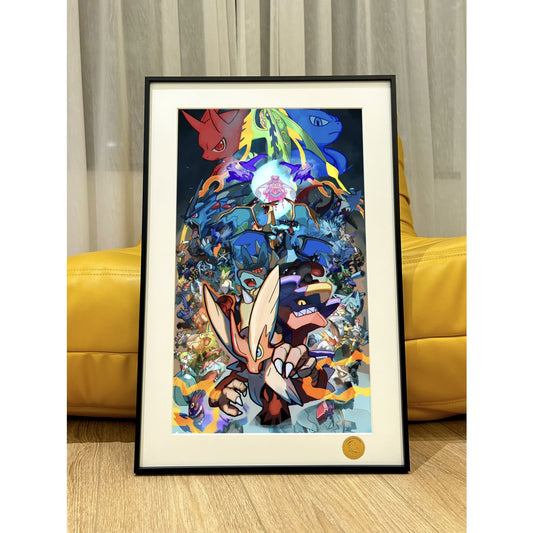 Xing Kong Studio - Pokemon X and Y Poster Frame