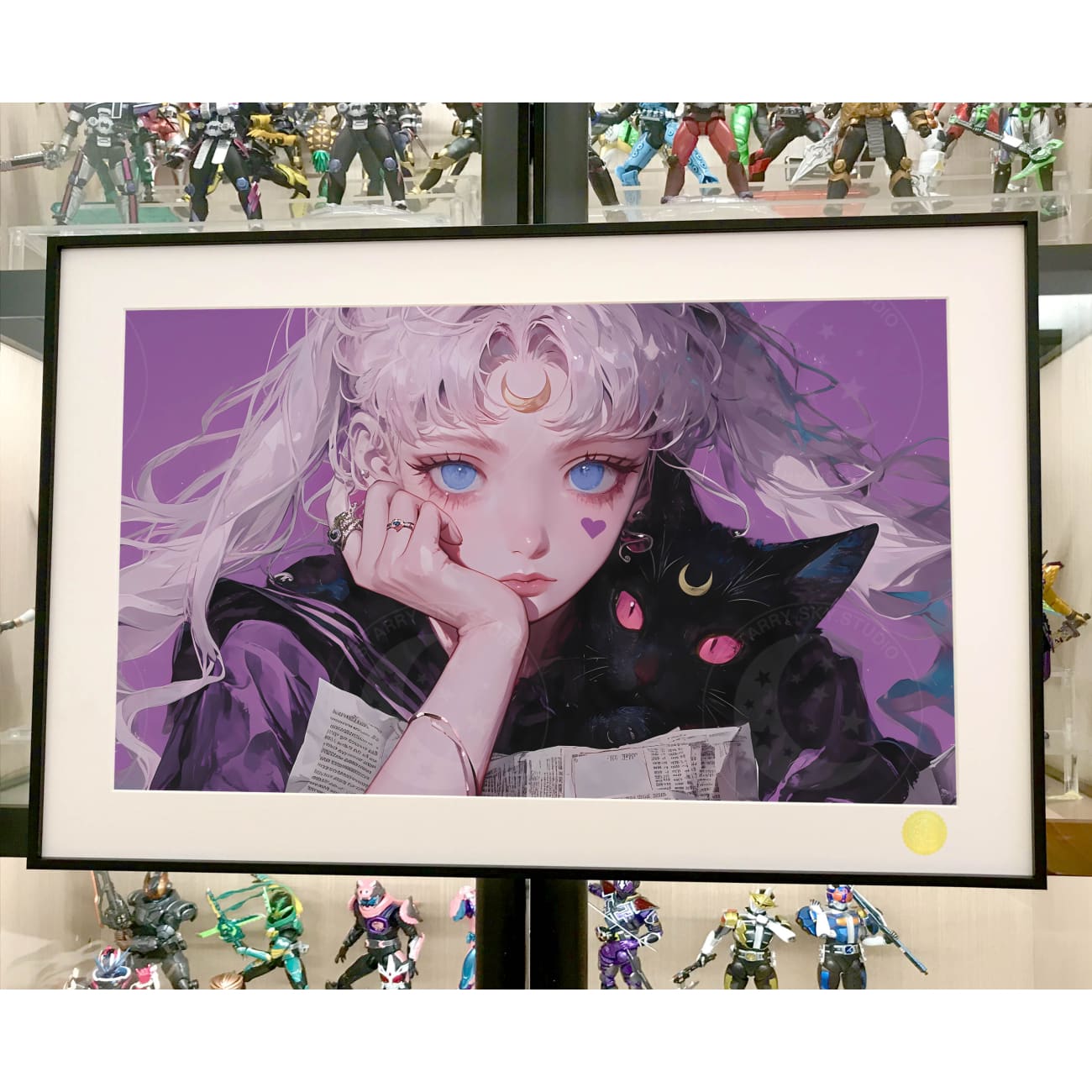 Xing Kong Studio - Purple Girl Usagi Tsukino Poster Frame