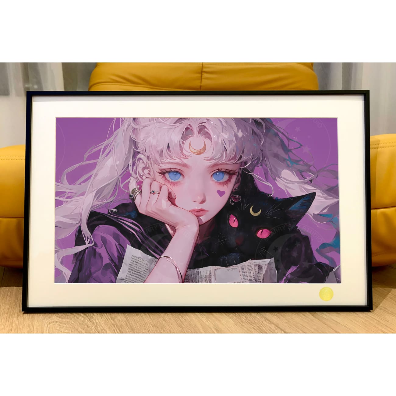Xing Kong Studio - Purple Girl Usagi Tsukino Poster Frame