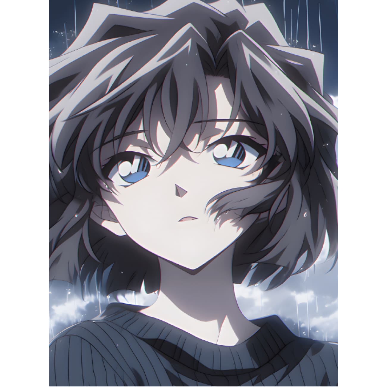 Xing Kong Studio - Rainy Night Ai Haibara Poster Frame [2 Variants]