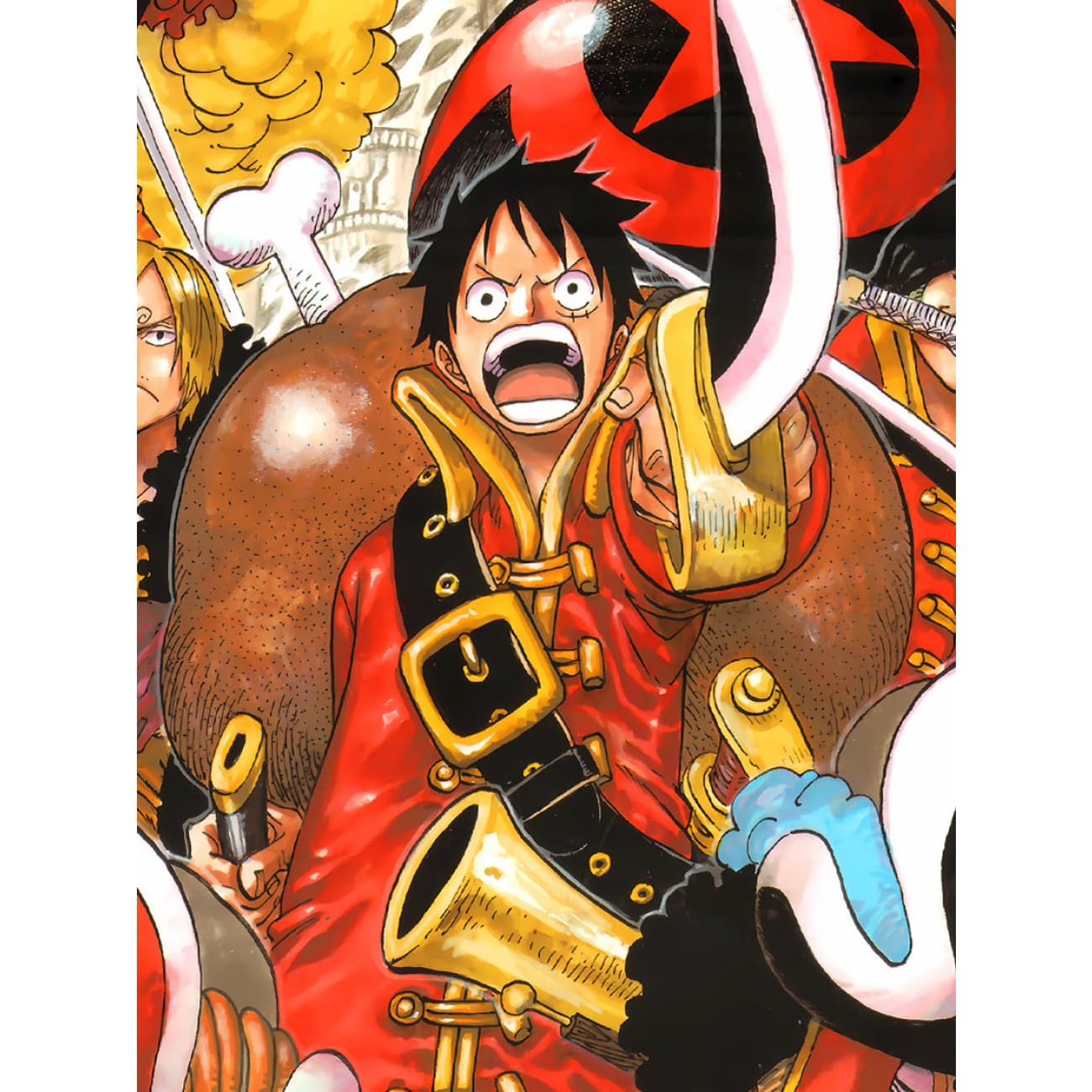 Xing Kong Studio - Red Shirt Straw Hat Crew Poster Frame