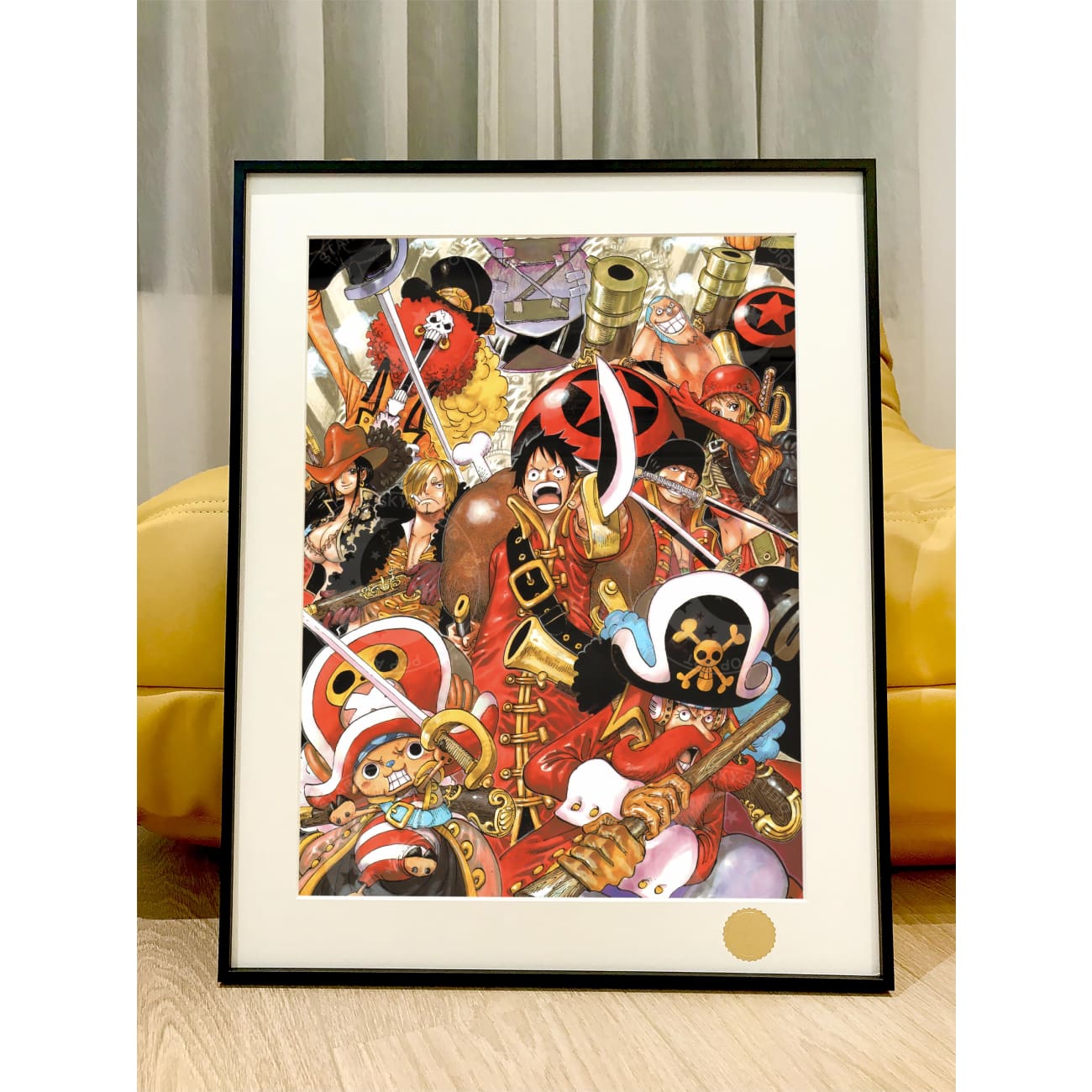 Xing Kong Studio - Red Shirt Straw Hat Crew Poster Frame