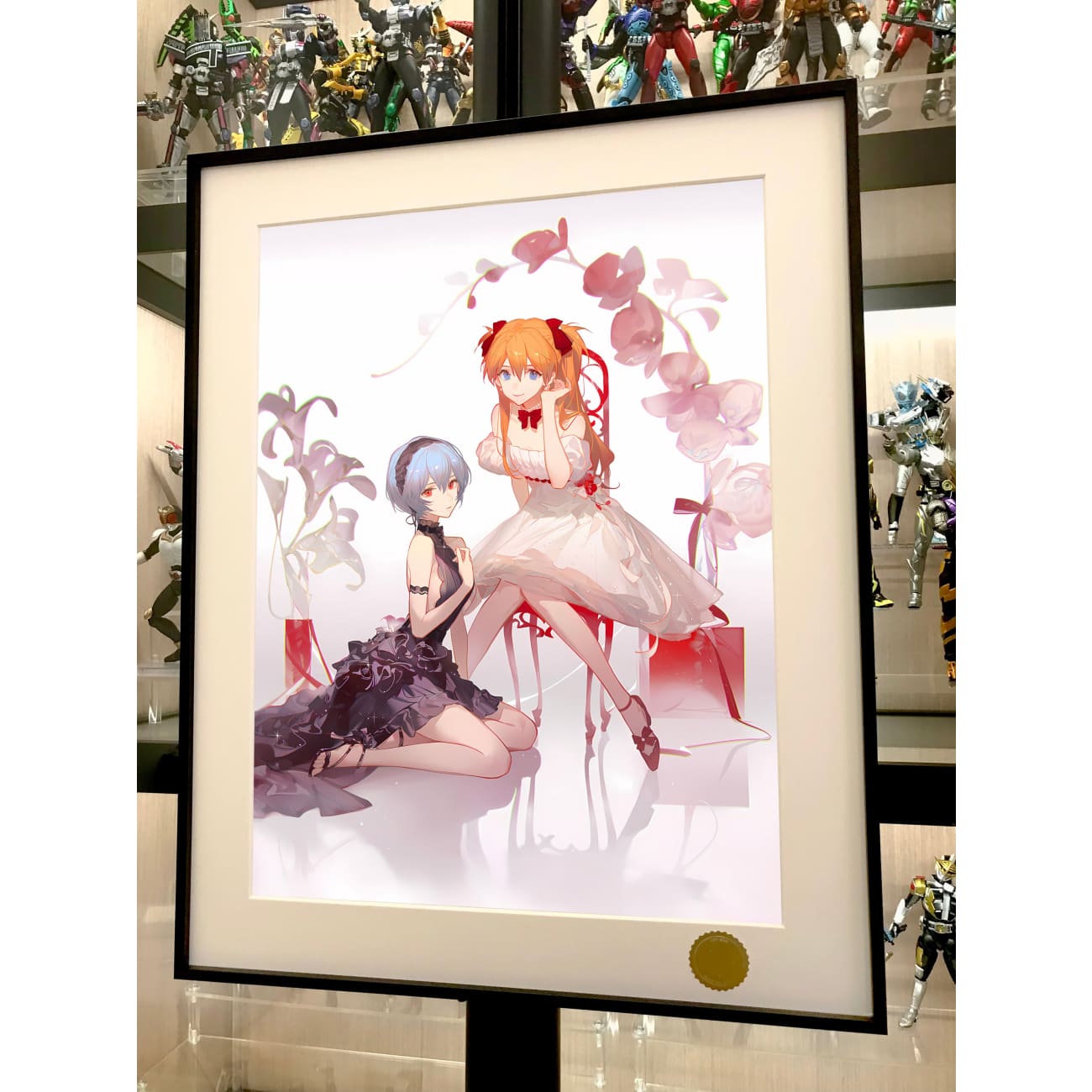 Xing Kong Studio - Rei Ayanami & Asuka Langley Soryu Poster Frame