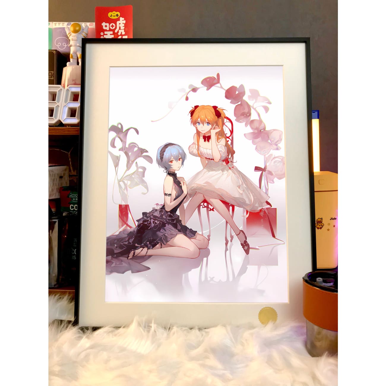 Xing Kong Studio - Rei Ayanami & Asuka Langley Soryu Poster Frame