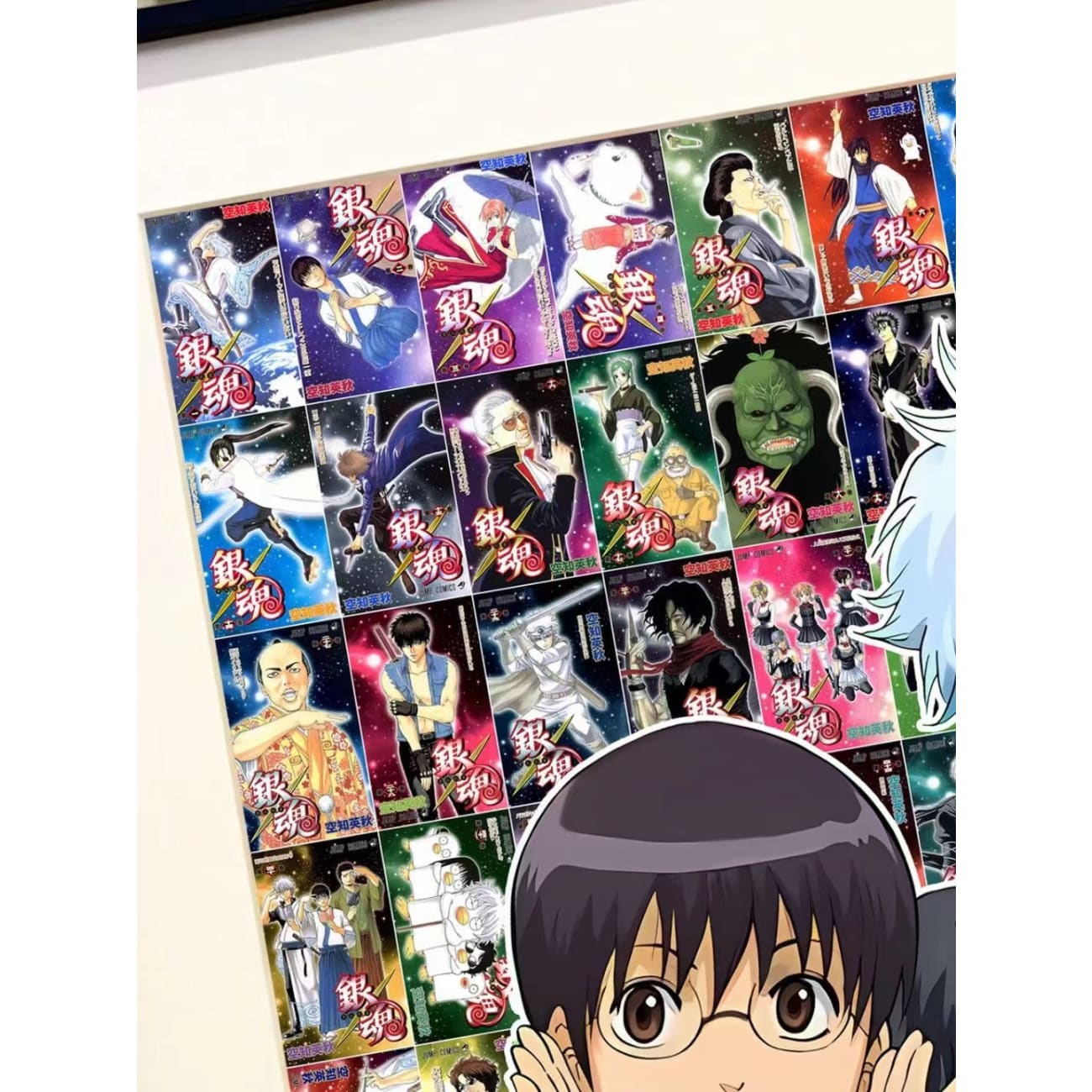 Xing Kong Studio - Sakata Gintoki, Shimura Shinpachi & Kagura Gintama 19th Anniversary Poster Frame 