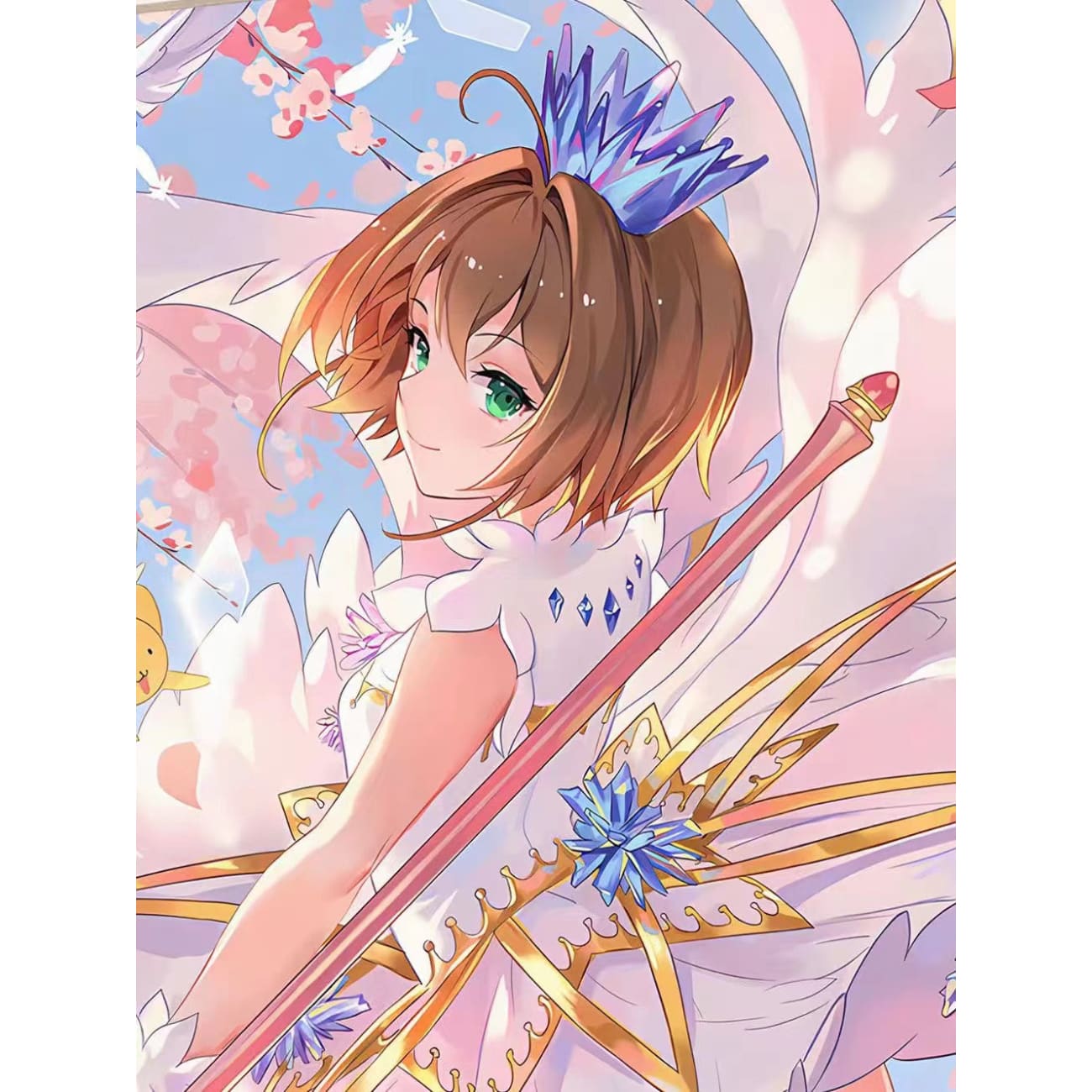 Xing Kong Studio - Sakura Kinomoto and Cerberus Poster Frame