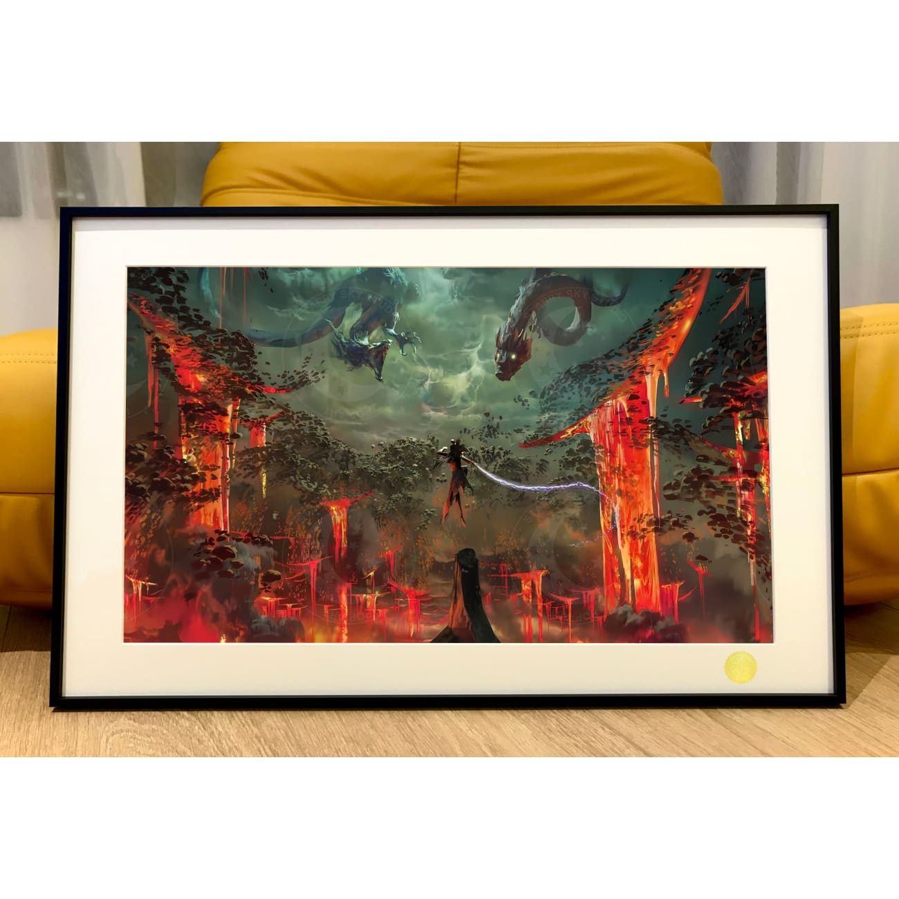 Xing Kong Studio - Shen Gongbao vs Three Dragons Poster Frame