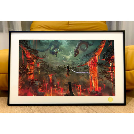 Xing Kong Studio - Shen Gongbao vs Three Dragons Poster Frame