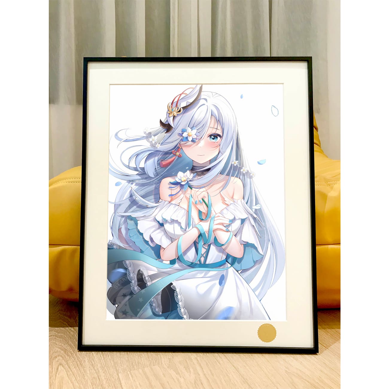 Xing Kong Studio - Shenhe White Dress Poster Frame