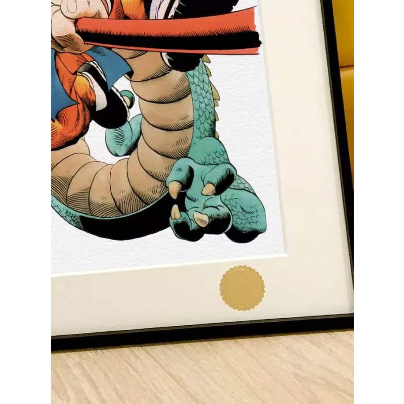 Xing Kong Studio - Shenron & Kid Goku Poster Frame 