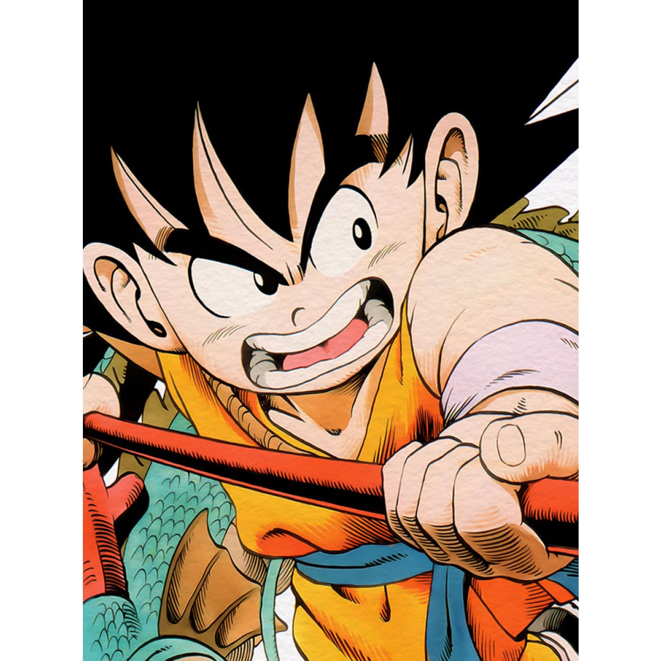 Xing Kong Studio - Shenron & Kid Goku Poster Frame 