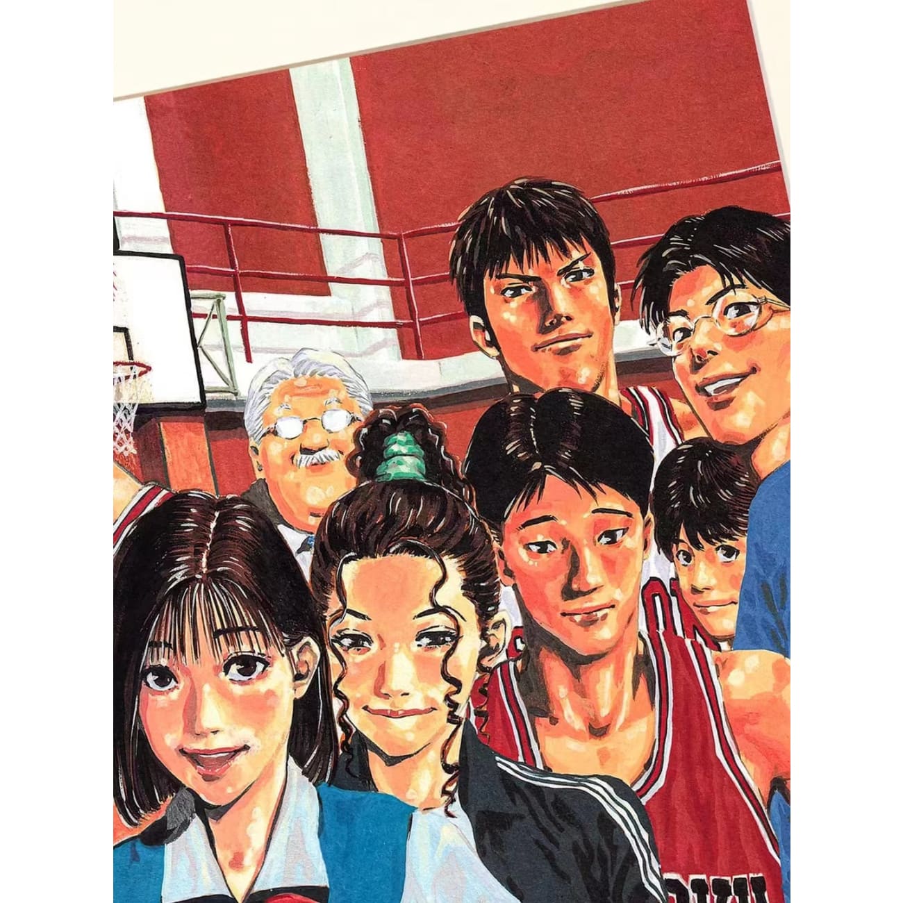 Xing Kong Studio - Shohoku High School Basketball Team Poster Frame