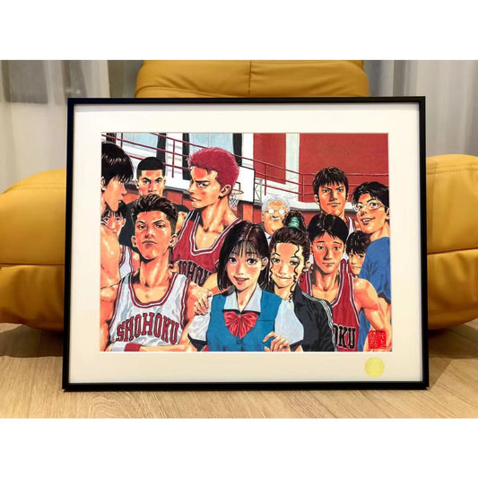 Xing Kong Studio - Shohoku High School Basketball Team Poster Frame