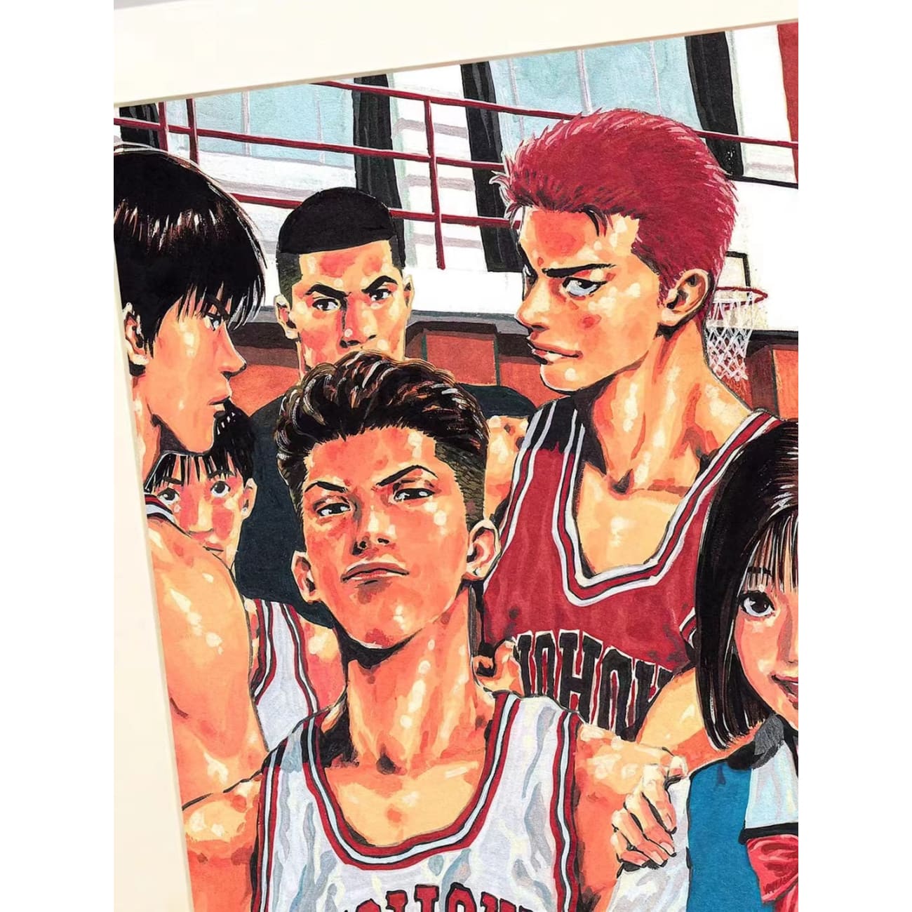 Xing Kong Studio - Shohoku High School Basketball Team Poster Frame