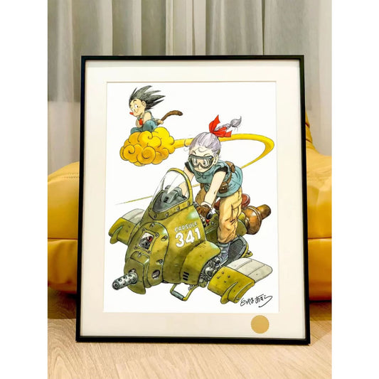 Xing Kong Studio - Son Goku & Bulma Poster Frame