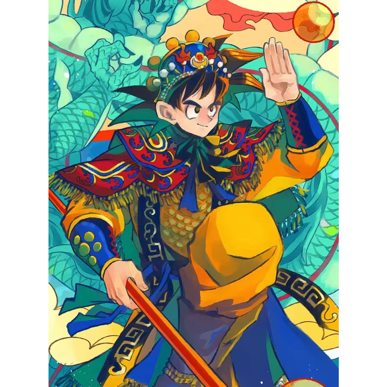Xing Kong Studio - Son Goku Dragon Year Ver. Poster Frame