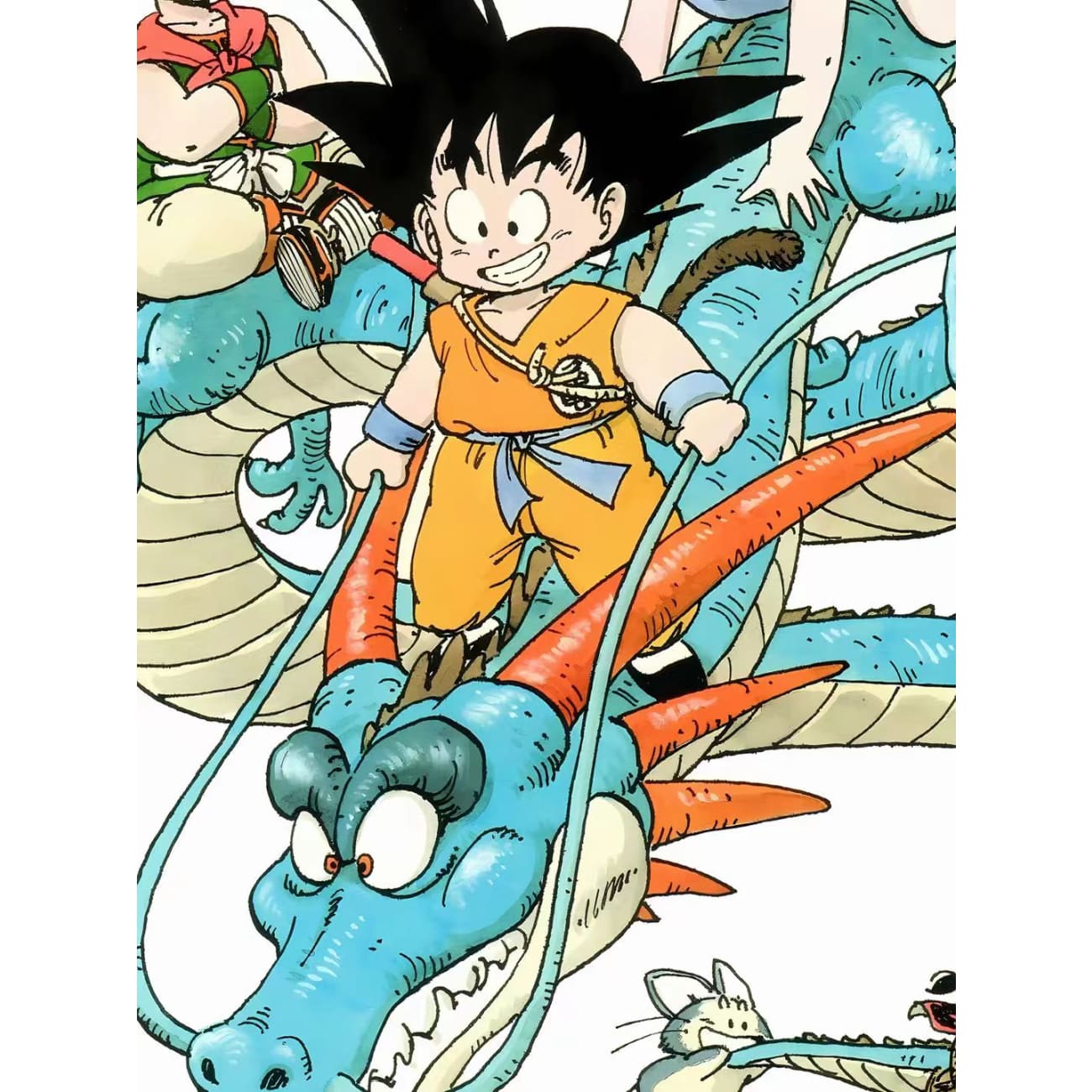 Xing Kong Studio - Son Goku Riding Dragon Poster Frame