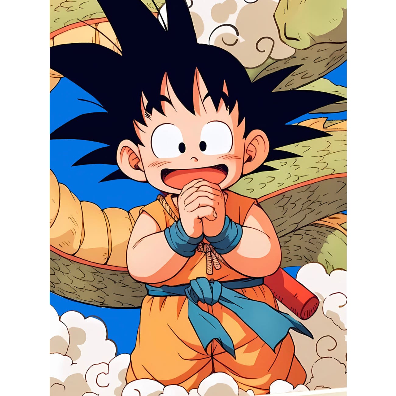 Xing Kong Studio - Son Goku & Shenron Decorative Poster Frame