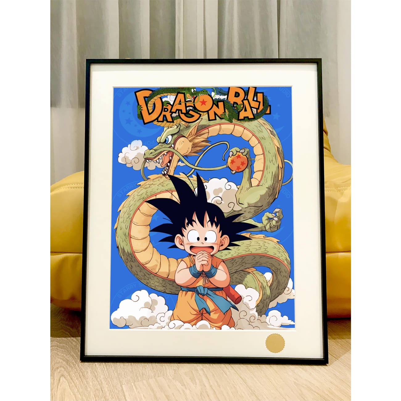 Xing Kong Studio - Son Goku & Shenron Decorative Poster Frame