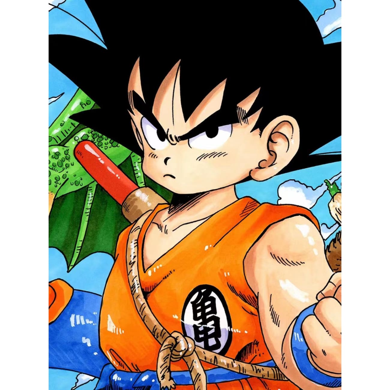 Xing Kong Studio - Son Goku's Fury Poster Frame [45cm x 45cm]