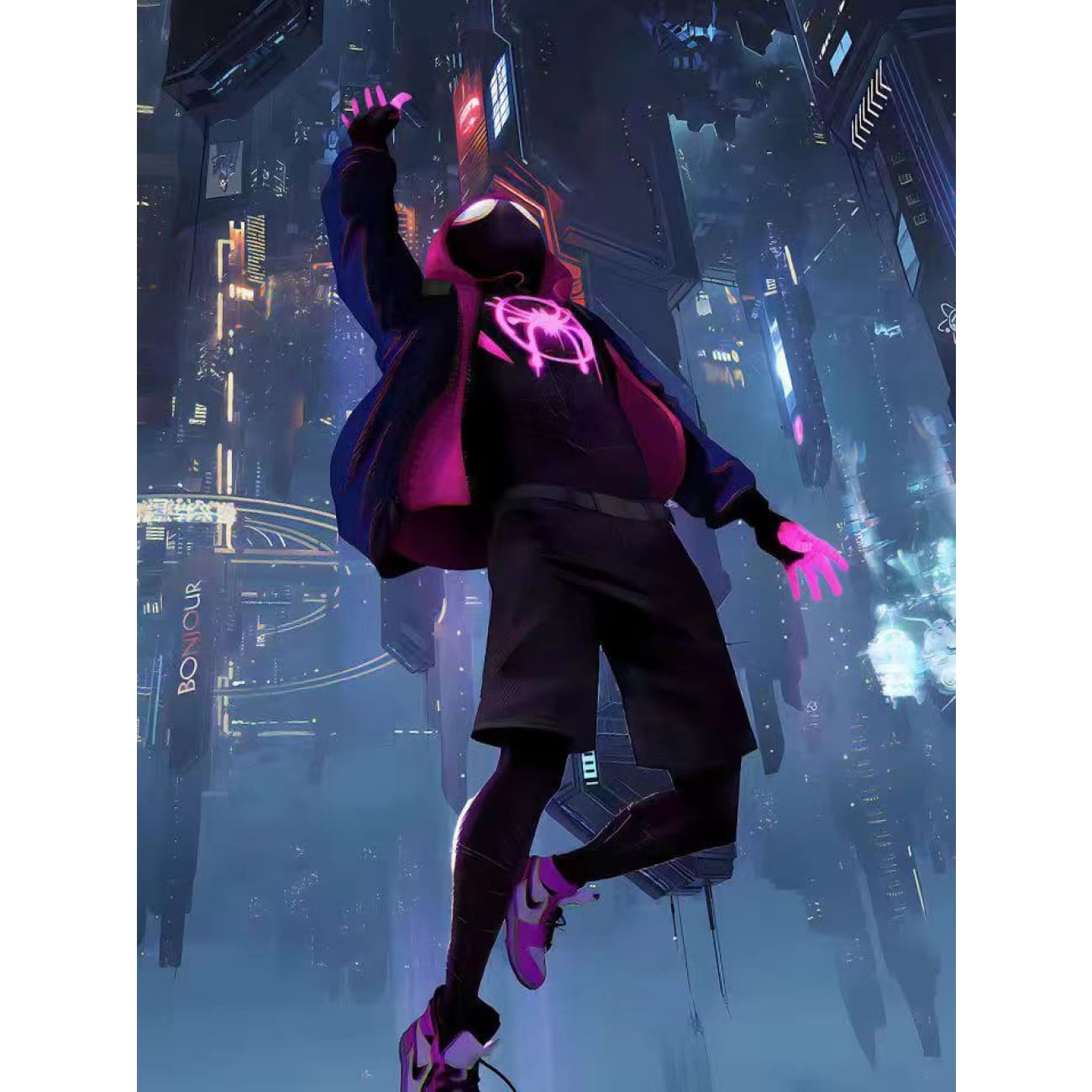 Xing Kong Studio - Spider-Man Miles Morales Into the Spider-Verse Poster Frame