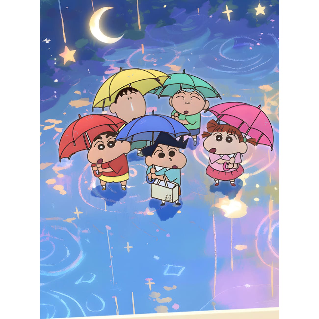 Xing Kong Studio - Starry Rain Kasukabe Defence Force Decorative Poster Frame
