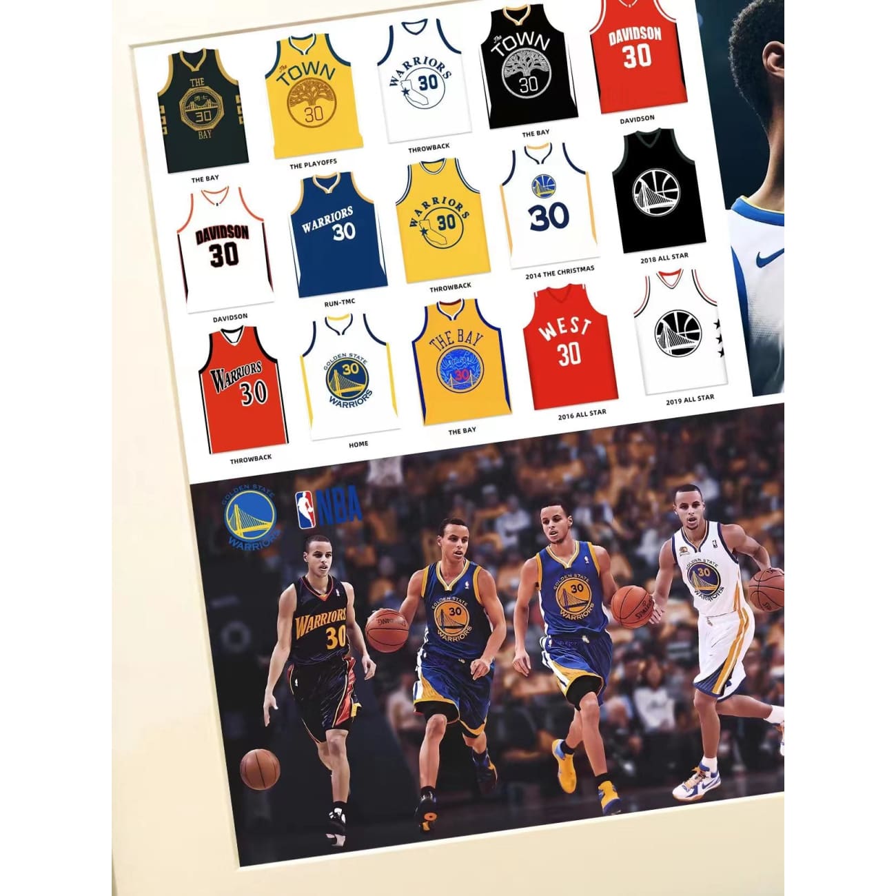 Xing Kong Studio - Stephen Curry Poster Frame