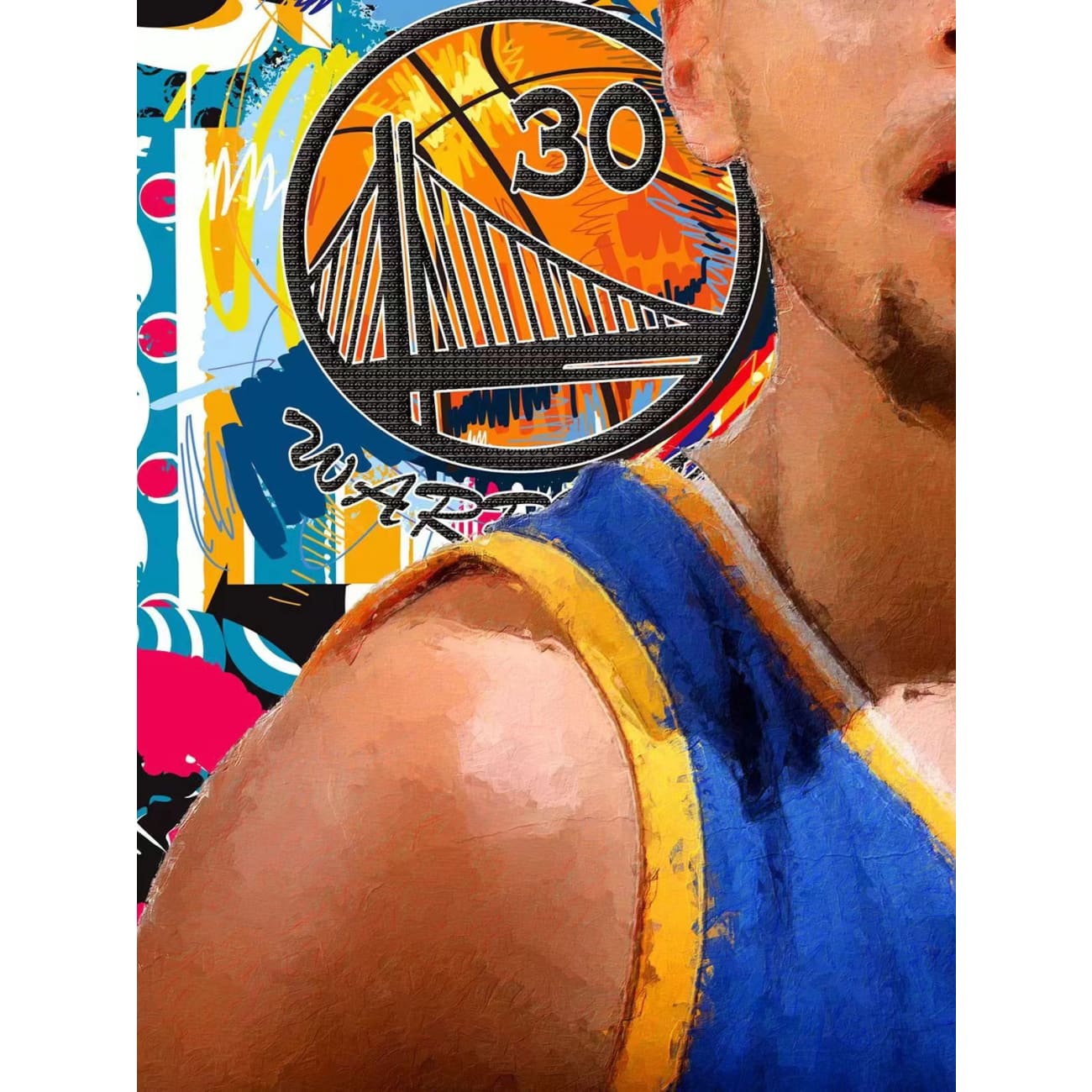 Xing Kong Studio - Stephen Curry Poster Frame 