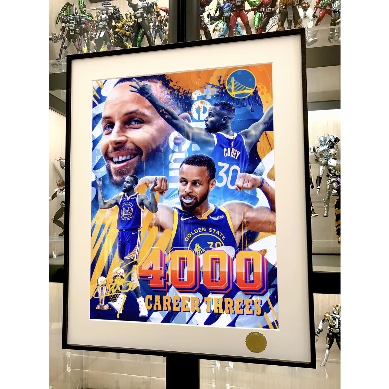Xing Kong Studio - Stephen Curry Poster Frame