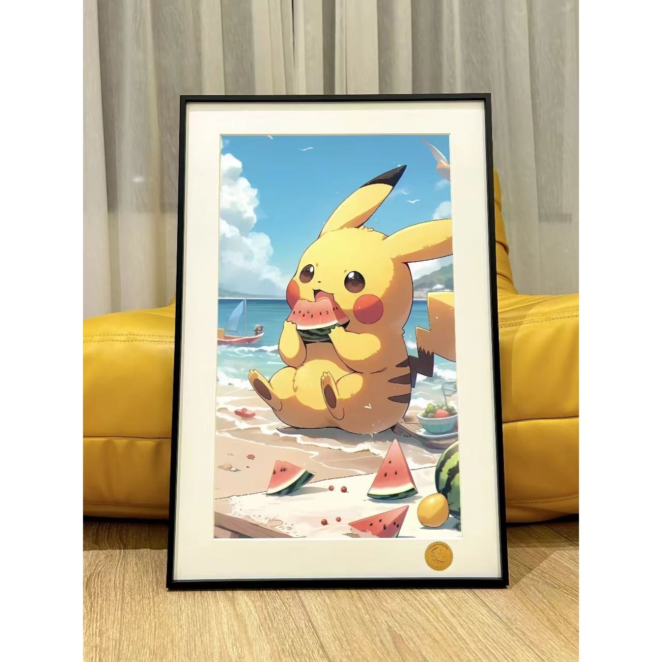 Xing Kong Studio - Summer Pikachu Poster Frame