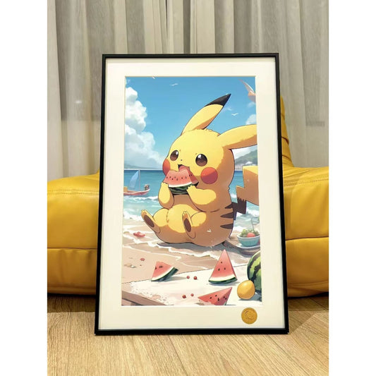 Xing Kong Studio - Summer Pikachu Poster Frame