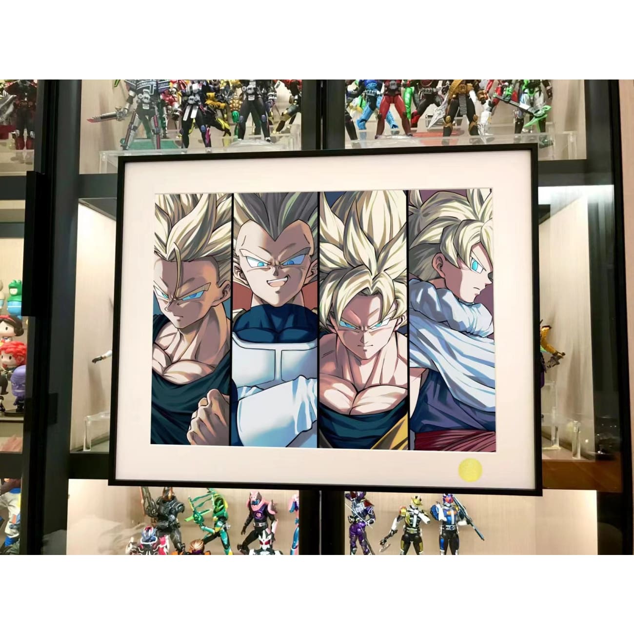 Xing Kong Studio - Super Saiyan (Goku, Vegeta, Gohan & Trunks) Poster Frame