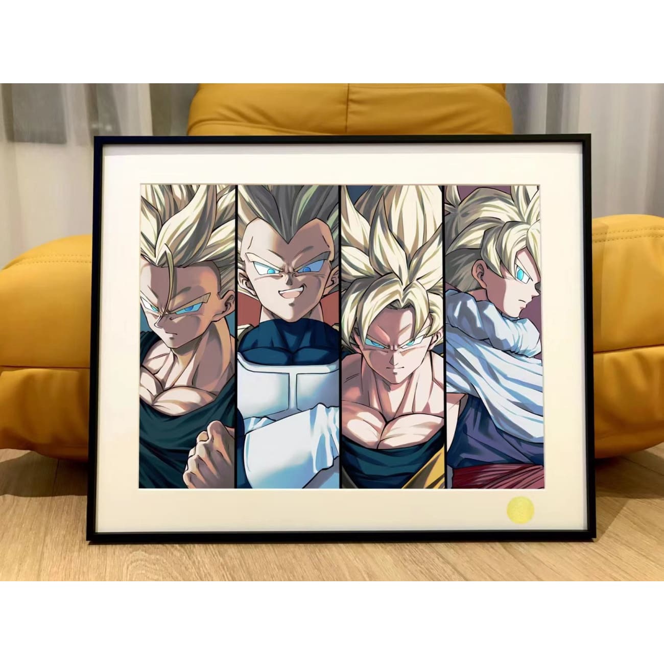 Xing Kong Studio - Super Saiyan (Goku, Vegeta, Gohan & Trunks) Poster Frame