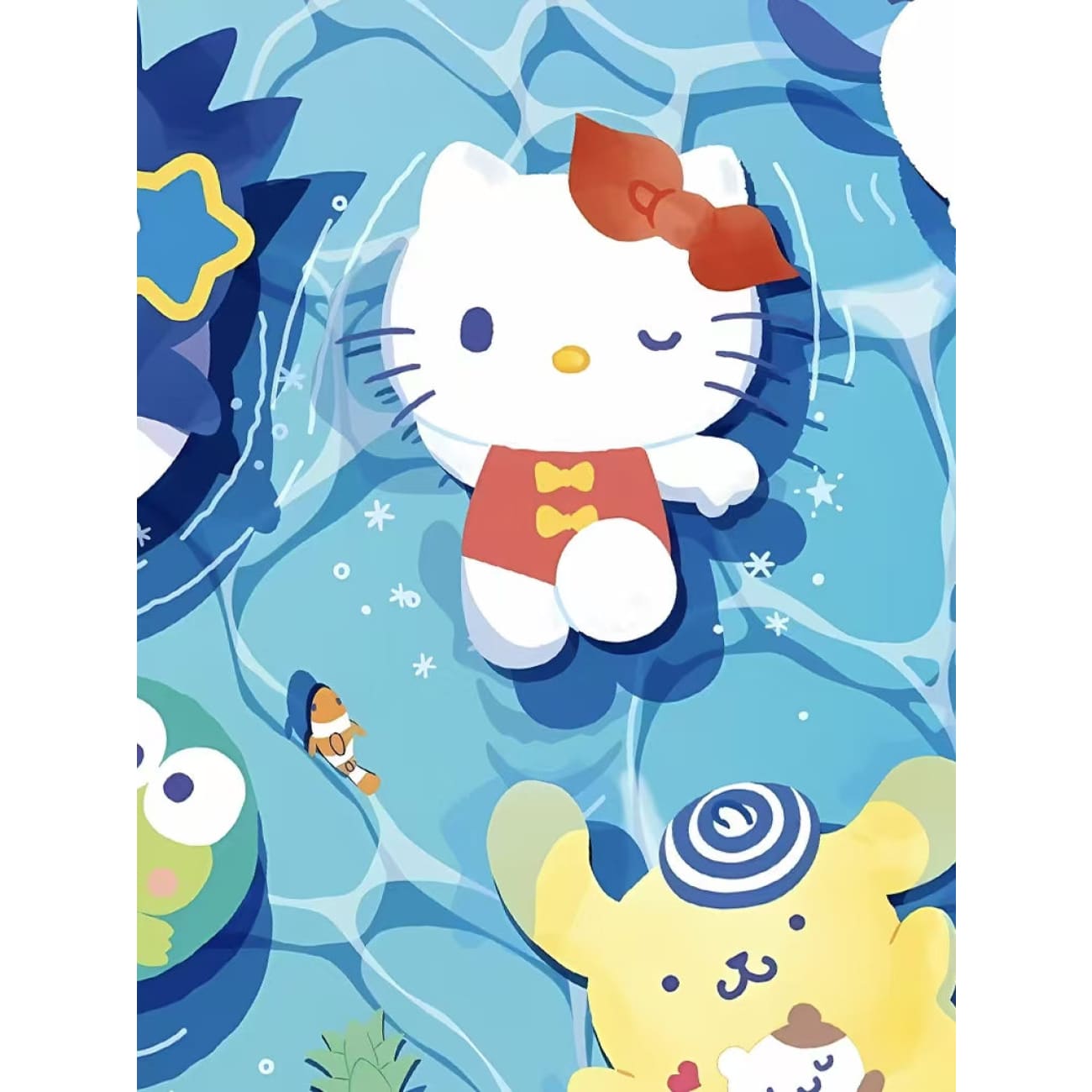 Xing Kong Studio - Swimming Pool Sanrio Poster Frame
