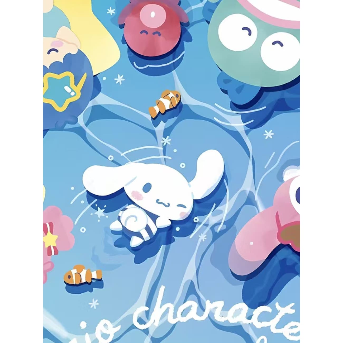 Xing Kong Studio - Swimming Pool Sanrio Poster Frame