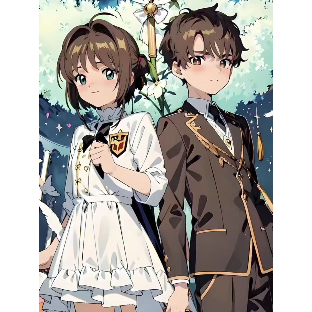 Xing Kong Studio - Syaoran Li & Sakura Kinomoto Poster Frame