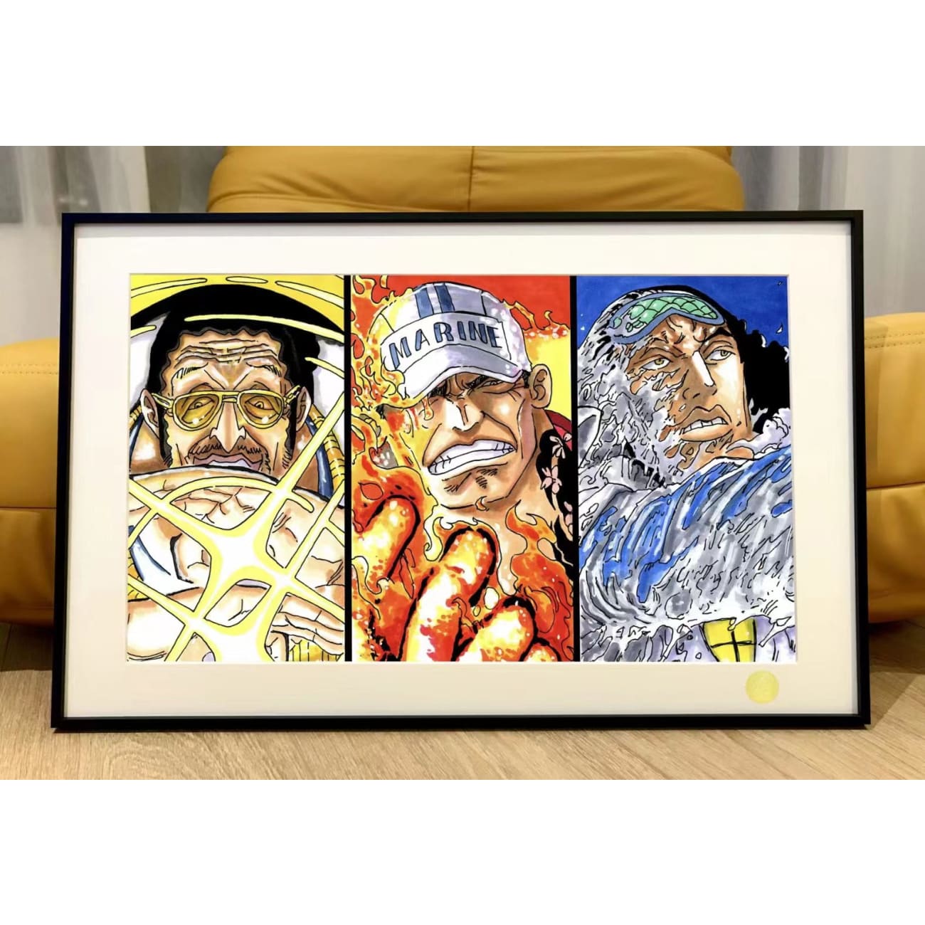 Xing Kong Studio - Three Admirals of the Marines Sakazuki, Kuzan & Borsalino Poster Frame 